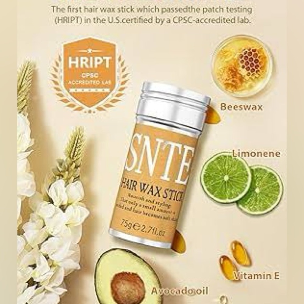 SNTE Non-Greasy Flexible Hold Hair-Styling Wax Stick - Smooth & Tame Flyaways